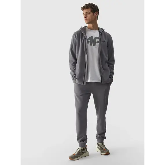 4F Polar męski rozpinany M290 szary, Kolor: szary, Rozmiar: S, 3 zdjęcie