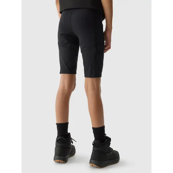 4F Legginsy krótkie dziewczęce F436 czarne, Kolor: czarny, Rozmiar: 146/152, 5 zdjęcie