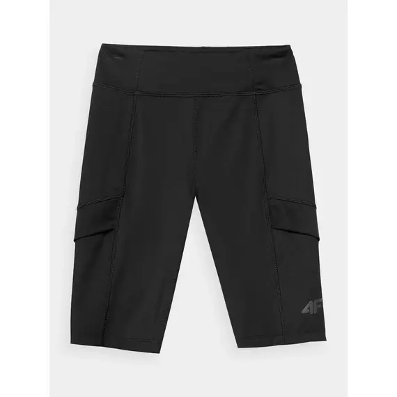 4F Legginsy krótkie dziewczęce F436 czarne, Kolor: czarny, Rozmiar: 122/128, 5 zdjęcie