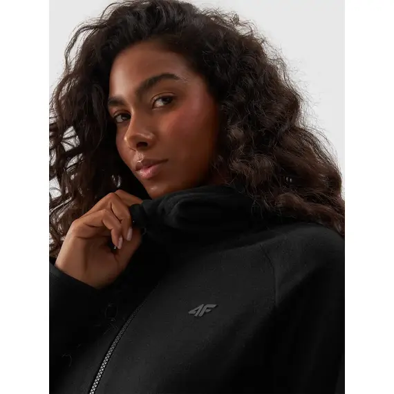 4F Polar damski rozpinany F291 czarny, Kolor: czarny, Rozmiar: XS, 3 zdjęcie