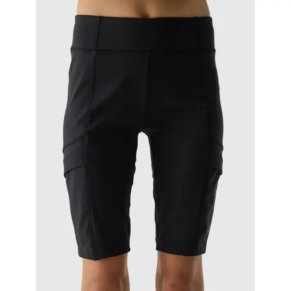 4F Legginsy krótkie dziewczęce F436 czarne, Kolor: czarny, Rozmiar: 122/128, 4 zdjęcie