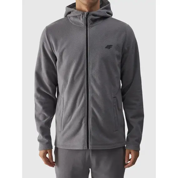 4F Polar męski rozpinany M290 szary, Kolor: szary, Rozmiar: S, 4 zdjęcie