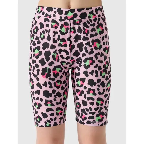 4F Legginsy dziewczęce w panterkę F133, Kolor: różowy, Rozmiar: 158/164, 3 zdjęcie