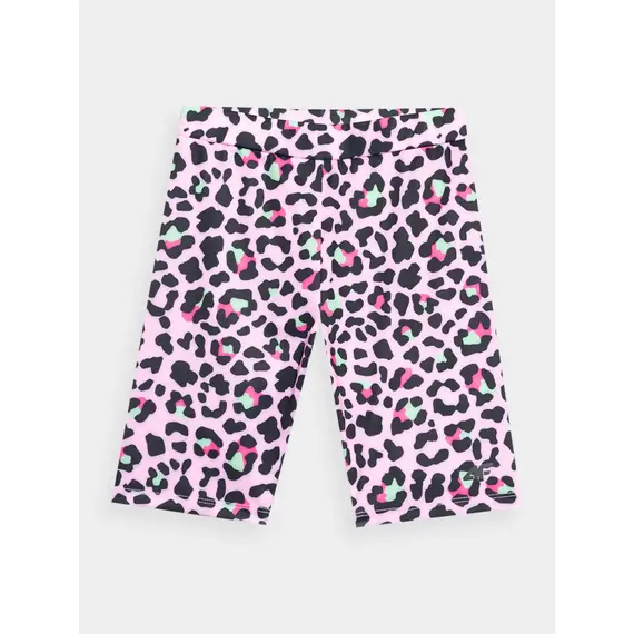 4F Legginsy dziewczęce w panterkę F133, Kolor: różowy, Rozmiar: 158/164, 4 zdjęcie