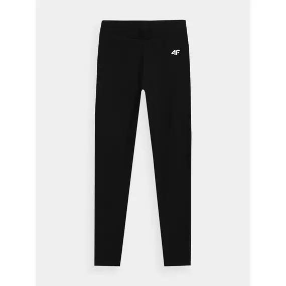 4F Legginsy dziewczęce długie spodnie sportowe na w-f F130 czarne, Kolor: czarny, Rozmiar: 122, 5 zdjęcie