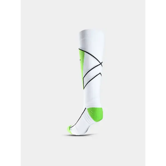 4F Skarpety narciarskie Fnk M155 biało-zielone, Kolor: biały, Rozmiar: 43-46, 2 zdjęcie